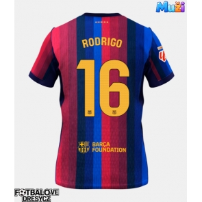 Barcelona Rodri Hernandez #16 Domácí Dres 2026-27 Krátký Rukáv Barcelona Rodri Hernandez #16 Domácí Dres 2026-27 Krátký Rukáv